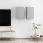 | Mueble para TV de Pared | 2 pcs Gris hormigón 30.5 x 30 x 60 cm