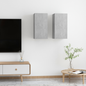 Mueble para TV de pared 2 pcs gris hormigón 30.5 x 30 x 60 cm