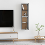 | Mueble para TV de Pared | 2 pcs Gris hormigón 30.5 x 30 x 60 cm