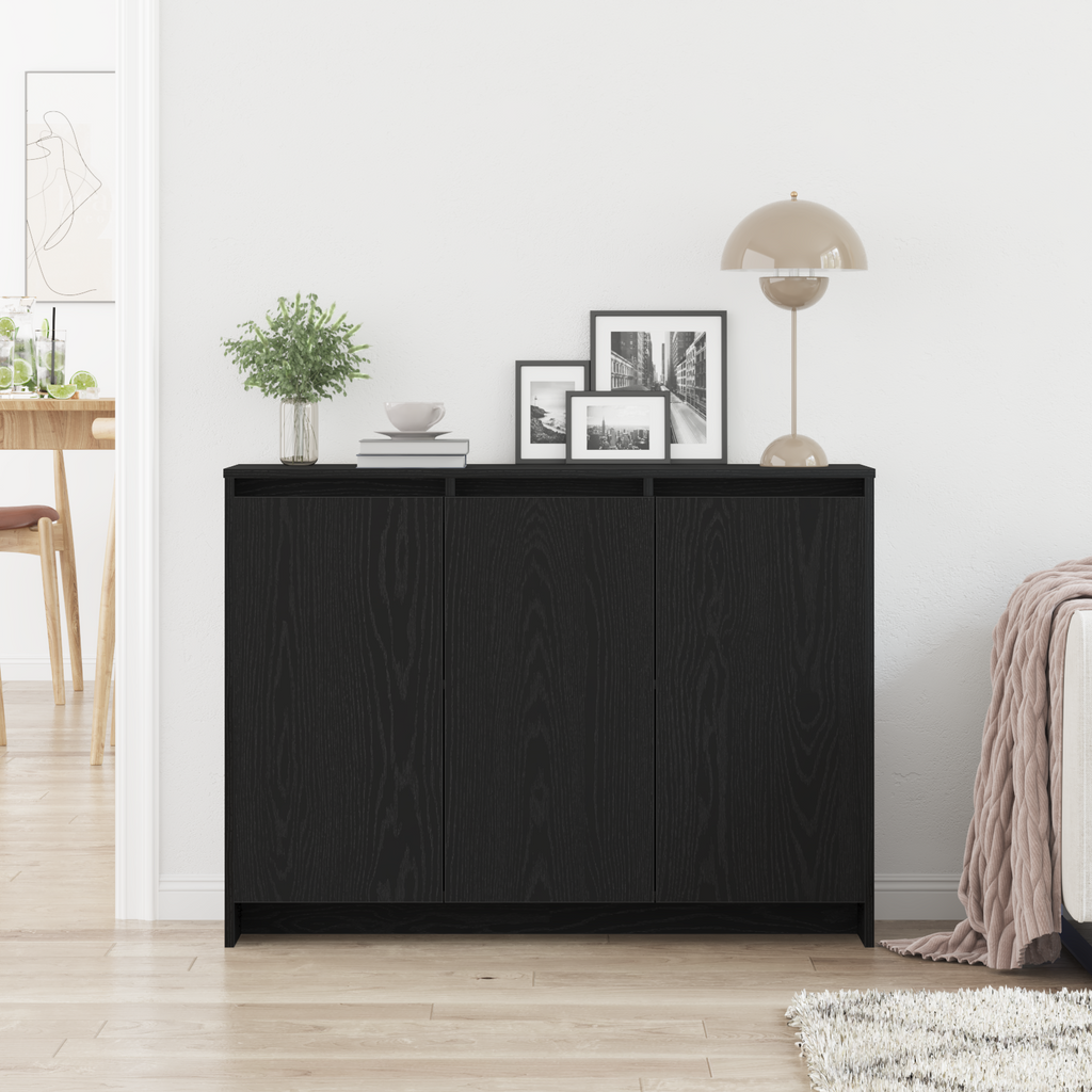 Aparador Negro 102 x 29.5 x 75 cm Madera de ingeniería