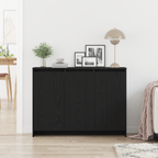 Aparador Negro 102 x 29.5 x 75 cm Madera de ingeniería