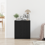 Aparador Roble Negro 60 x 30 x 70 cm Madera de ingeniería