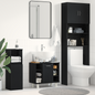 Black Oak Bathroom Cabinet with shelf 60 x 32 x 54 cm