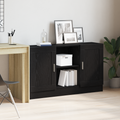Vitrina Roble Negro 120 x 30,5 x 70 cm Madera contrachapada