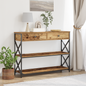 Mesa de Consola con cajón Madera vieja 100 x 28 x 75 cm