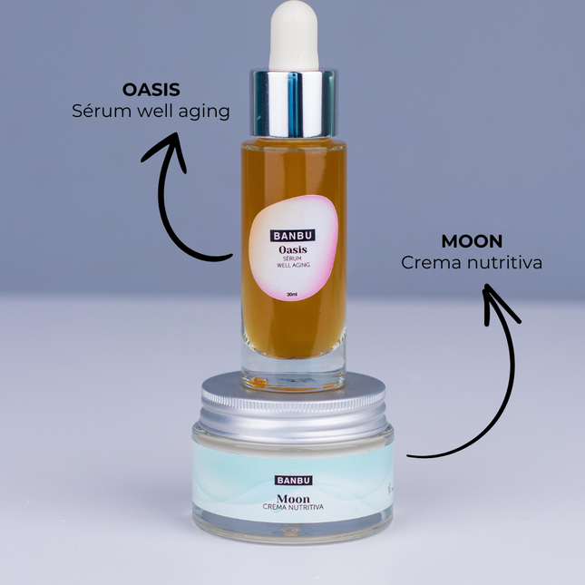 Rutina facial básica eco para piel madura con dos productos