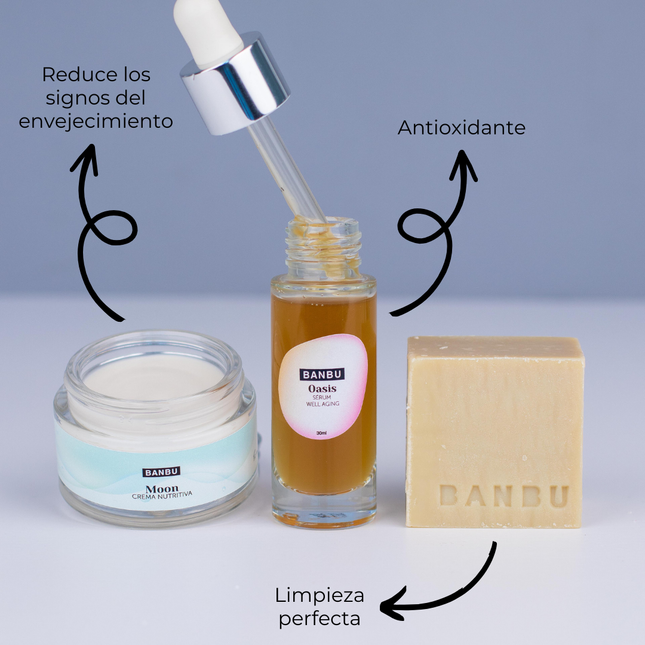 Rutina facial antienvejecimiento para piel madura | 3 pasos