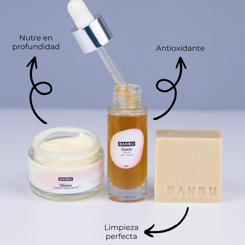 Rutina facial hidratante para piel seca diaria completa