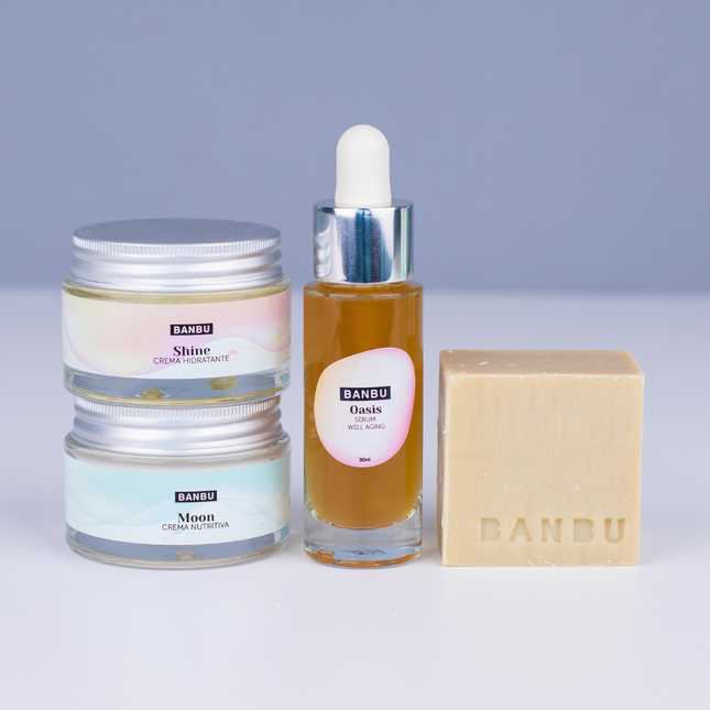 Pack rutina facial completa eco para piel seca hidratante