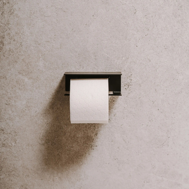 Portarrollos Berno – accesorios baño moderno con estante