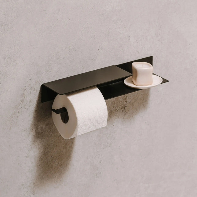 Portarrollos Berno – accesorios baño moderno con estante