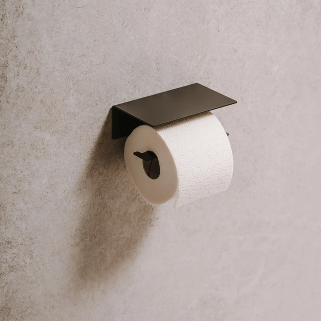 Portarrollos Berno – accesorios baño moderno con estante