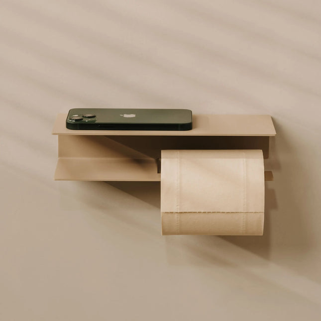 Portarrollos Berno – accesorios baño moderno con estante