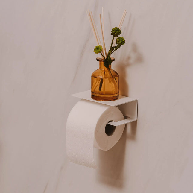 Portarrollos Berno – accesorios baño moderno con estante