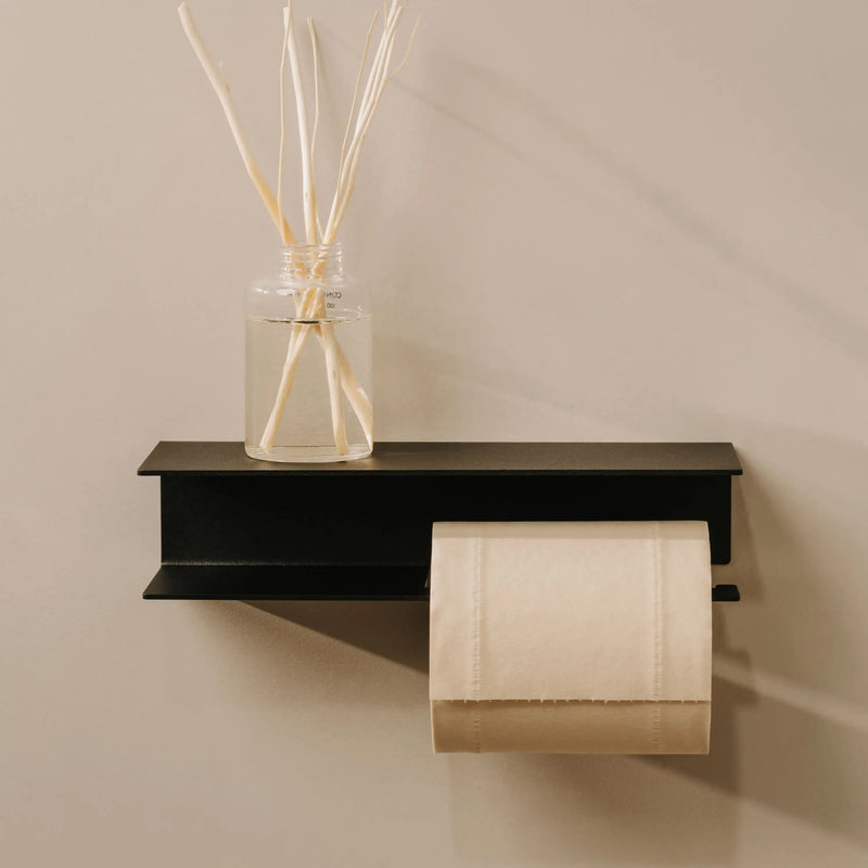 Portarrollos Berno – accesorios baño moderno con estante