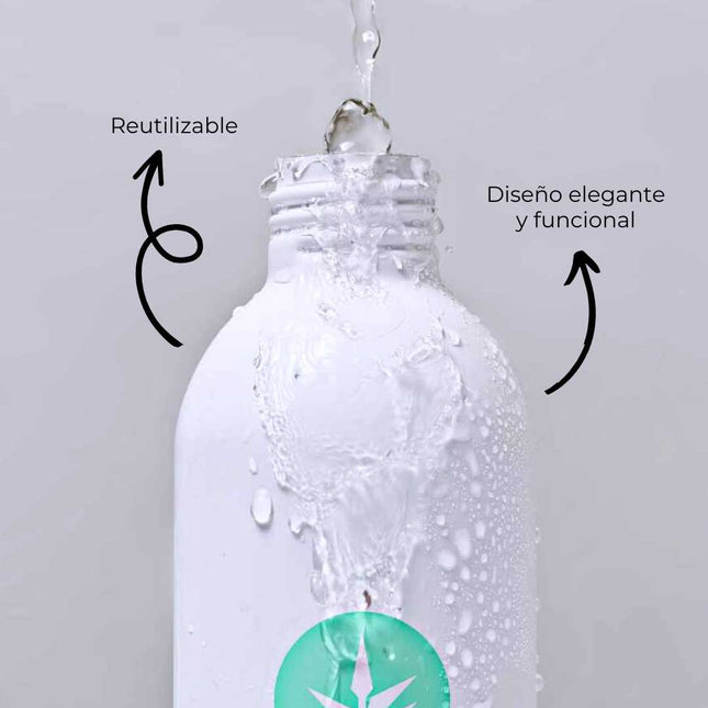 Botella dispensadora de aluminio 250 ml | para gel en polvo