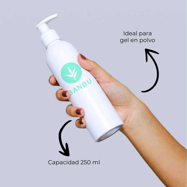 Botella dispensadora de aluminio 250 ml | para gel en polvo