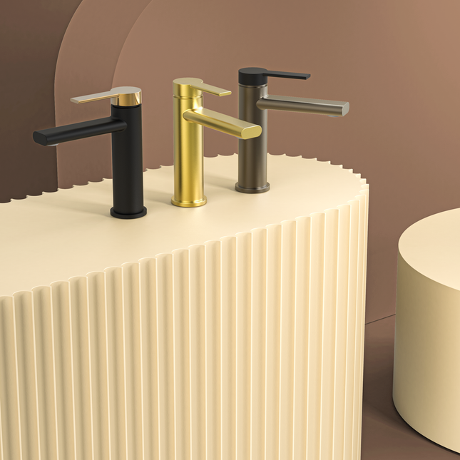 Grifo monomando lavabo negro mate con cartucho cerámico | 1_ES