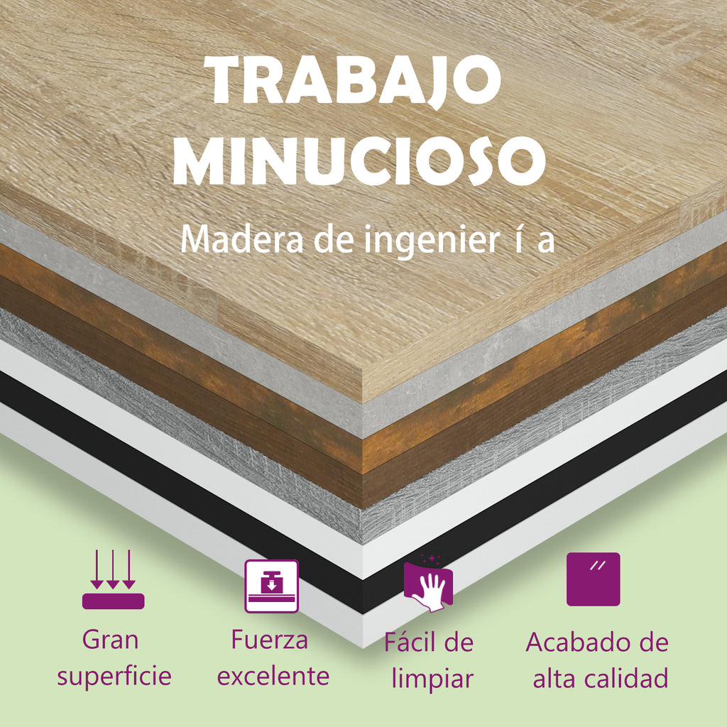 Armario bajo "Lyon" roble ahumado 60x46x81,5 cm Madera de ingeniería
