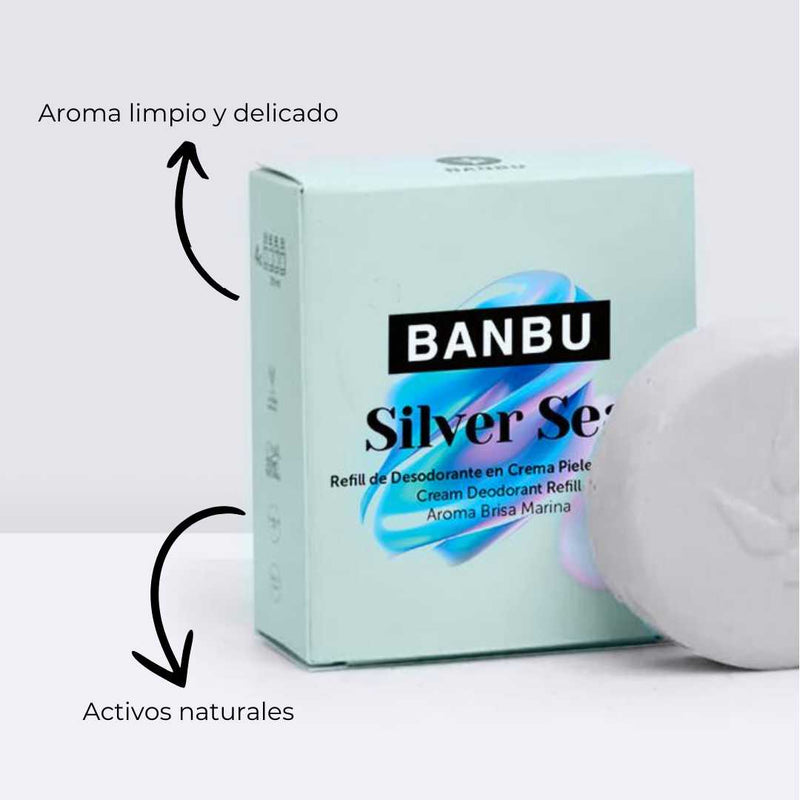 Desodorante crema ecológico recargable para piel sensible