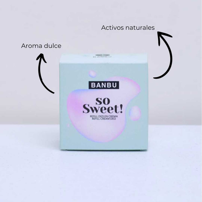 Desodorante crema natural aroma dulce para uso diario