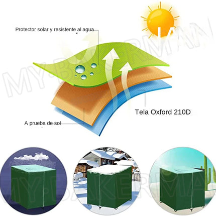 Rainwater tank protective cover with UV protection