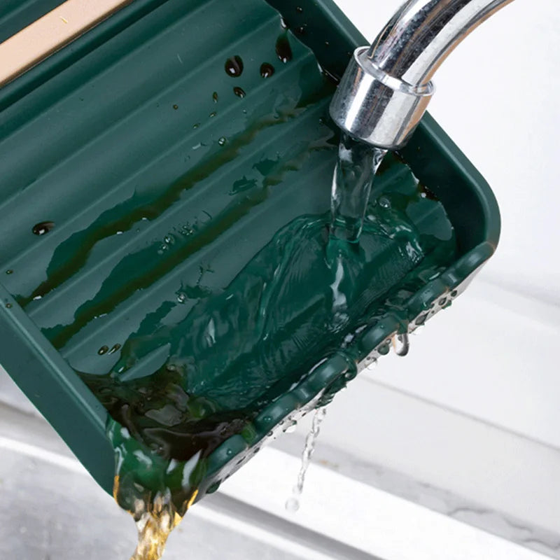 Soporte plegable multifuncional para accesorios de cocinaSoportes utensilios de cocina