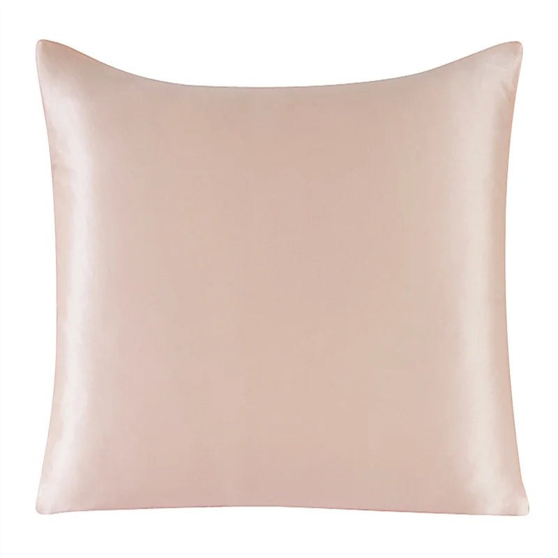 Funda de cojines de seda con cremallera diferentes tamaños y colores sólidosFundasHome & Garden > Decor > Chair & Sofa Cushion Covers