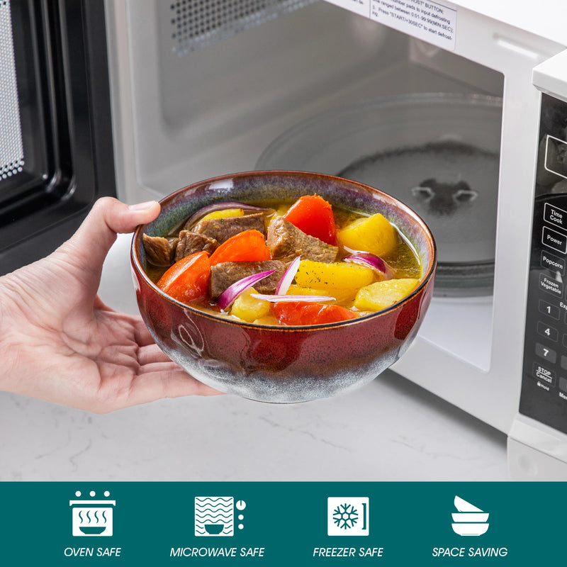 Vajilla Vancasso “Starry” 16/32/48 piezas | gres con esmalte reactivo rojo/verde (kiln change)Vajillas completasHome & Garden > Kitchen & Dining > Tableware > Dinnerware > Dinnerware Sets