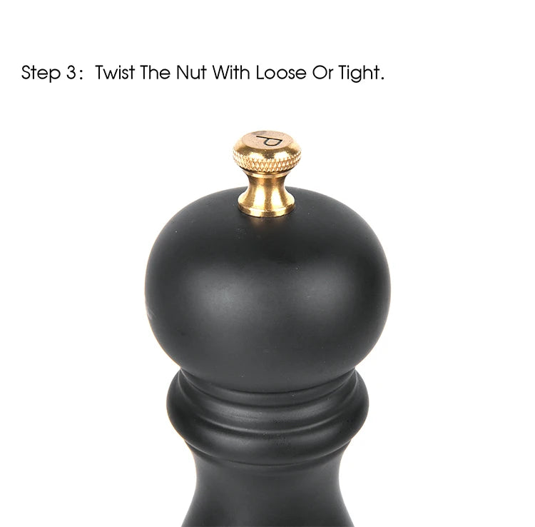 Juego de 2 piezas de molinillo de sal y pimienta de madera con rotor de cerámica ajustableEspecierosHome & Garden > Kitchen & Dining > Kitchen Tools & Utensils > Spice Grinders