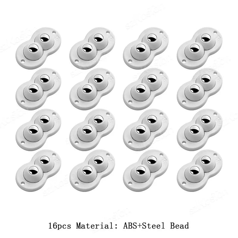 Mini ruedas adhesivas 360°, pack 4/8/16, para muebles y cajasRuedasHardware > Hardware Accessories > Casters