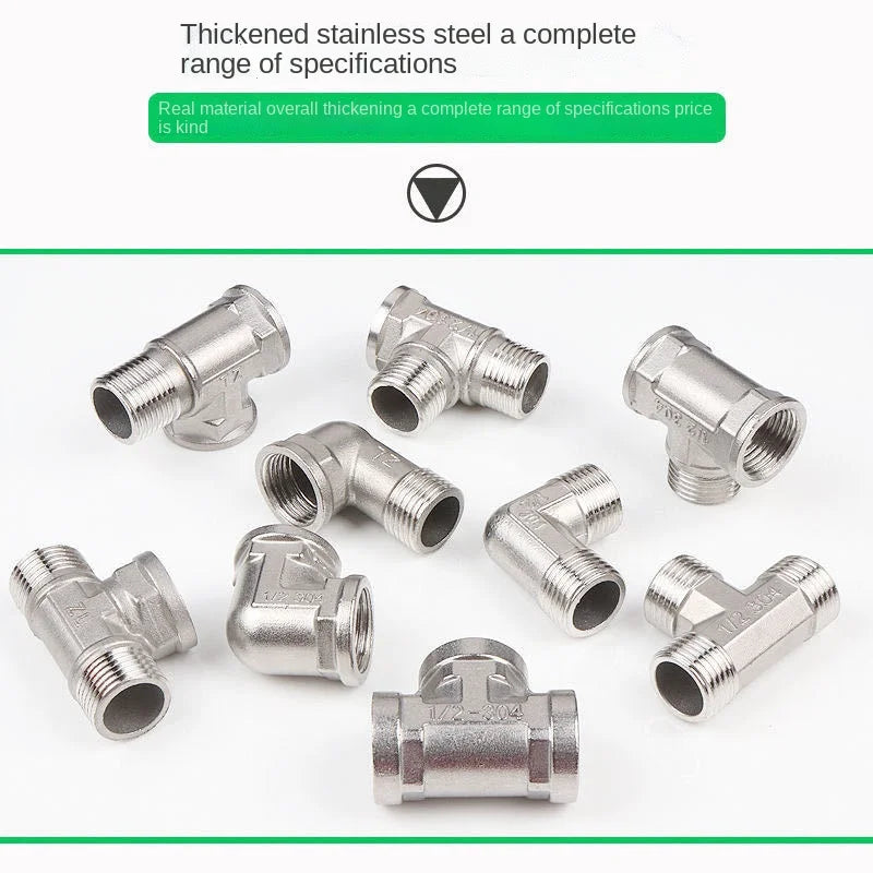 Codo en T de acero inoxidable DN20 a DN15 · Conector reductor para tuberías de agua a alta presiónAdaptadoresHardware > Plumbing > Plumbing Fittings & Supports > Pipe Adapters & Bushings > Adapters