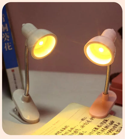 Mini luz LED para lectura con sujeción de pinza