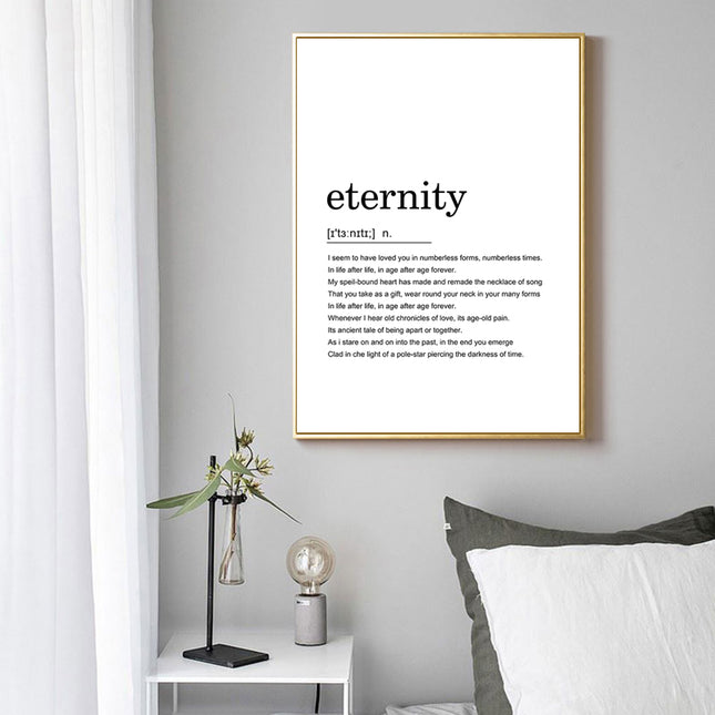 Modern posters with word definitions