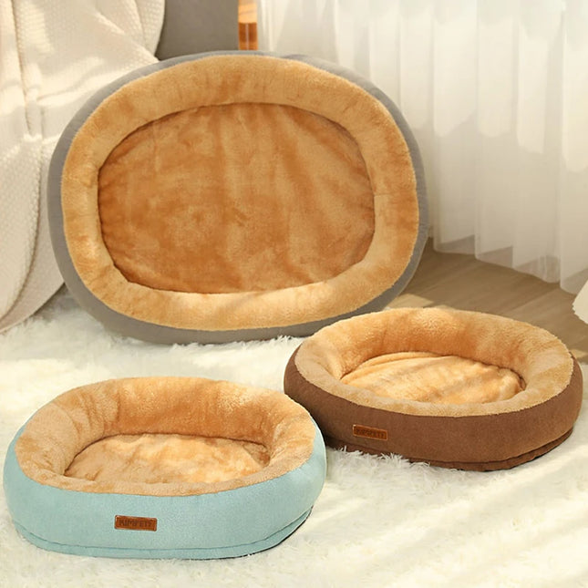 Cama cálida con cojín extraíble y lavable