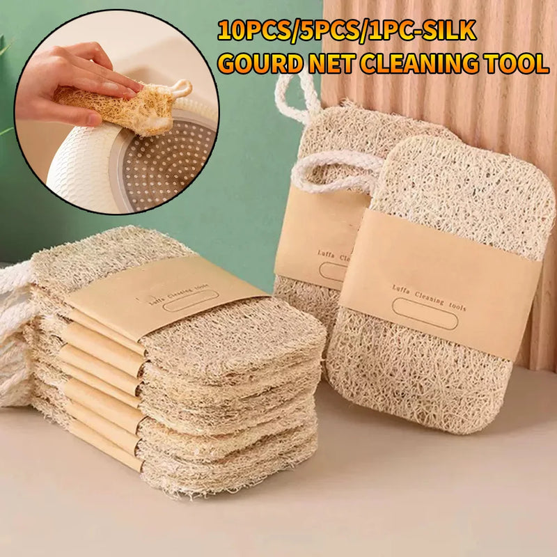 Esponja de luffa natural biodegradable | Doble capa para limpieza de cocina | Pack 1/5/10 unidadesEsponjasHome & Garden > Household Supplies > Household Cleaning Supplies > Sponges & Scouring Pads