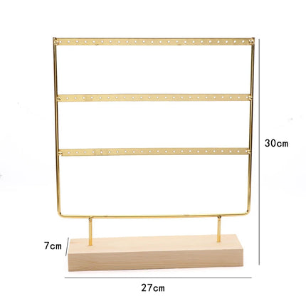 Soporte de exhibición de pendientes de 3 niveles