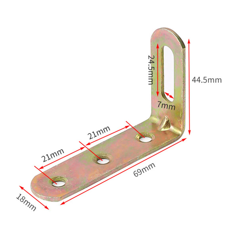 Juego de 4 soportes angulares ajustables en forma de LSoportesHardware > Hardware Accessories > Brackets & Reinforcement Braces