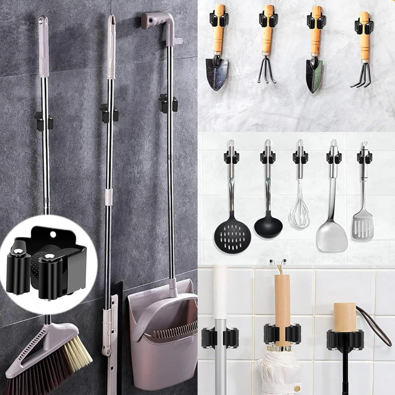 Gancho porta escobas adhesivo de acero inoxidable · Organizador de paredColgadoresHome & Garden > Bathroom Accessories > Robe Hooks