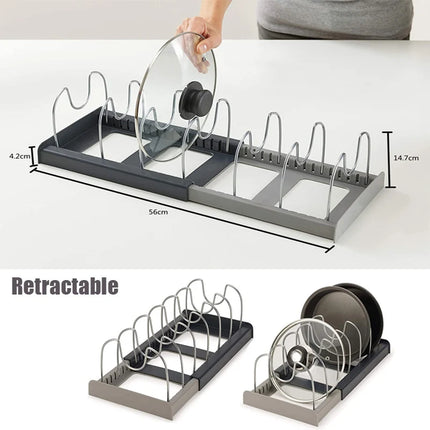 Organisateurs d'armoires de cuisine pour couvercles, casseroles et poêles