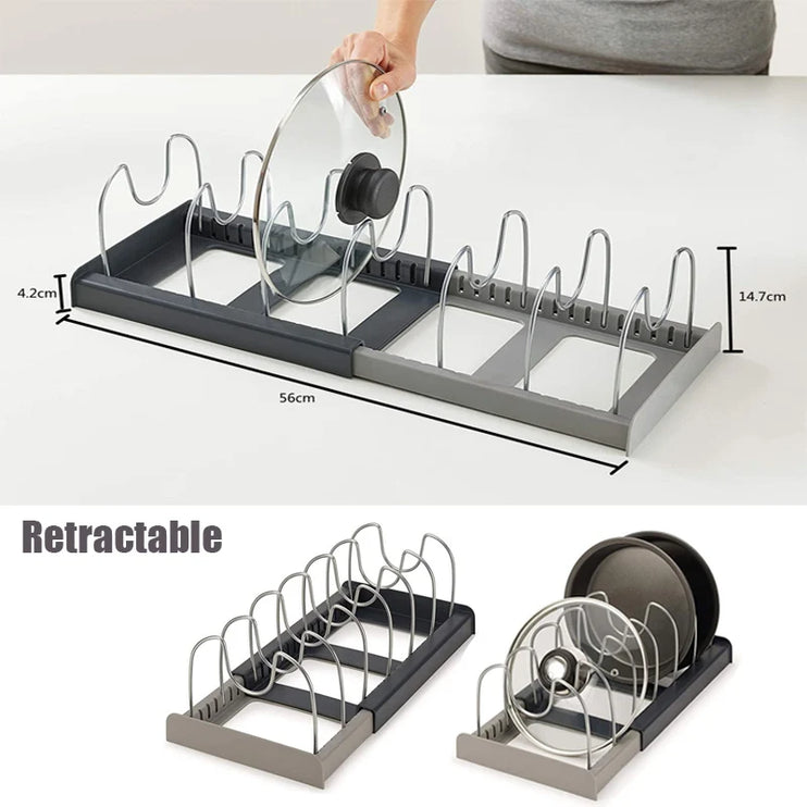 Kitchen Cabinet Organizers for Lids, Pots and Pans