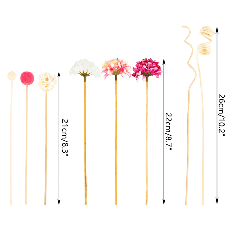 10 palitos de ratán rosa para difusor de aromas sin fuegoDifusores de aromasHome & Garden > Decor > Home Fragrance Accessories > Reed Diffuser Sticks