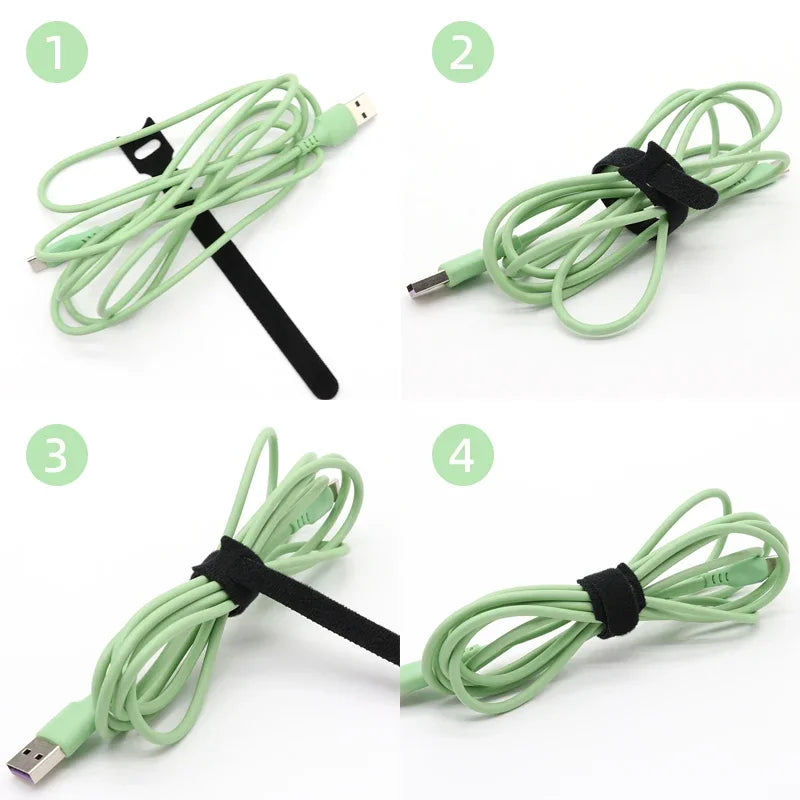 Bridas reutilizables negras de nylon para organización de cablesBridasElectronics > Electronics Accessories > Cable Management > Wire & Cable Ties