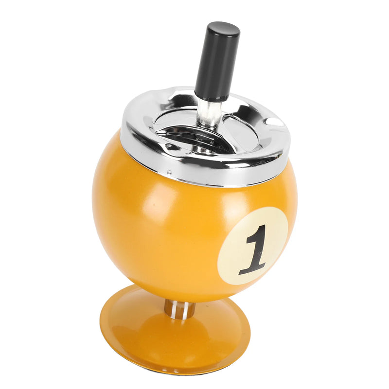 Cenicero de bola de billar con tapaCeniceros