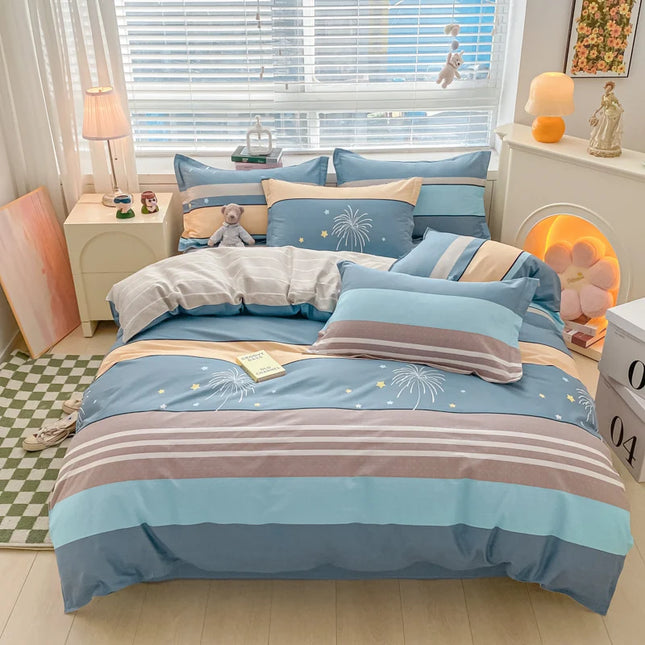 Duvet covers with two-sided prints