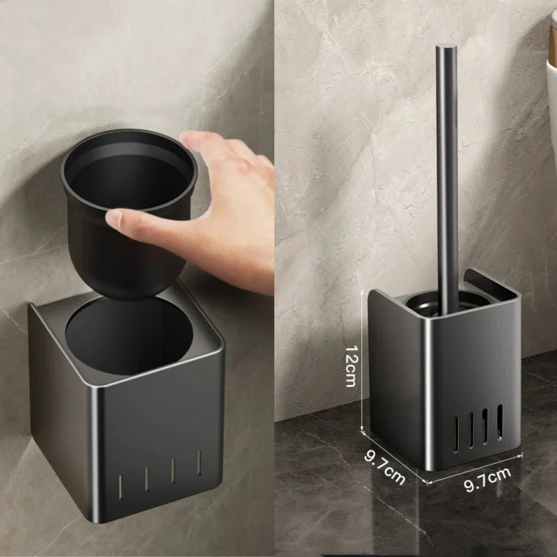 Escobilla para inodoro con montaje en la paredEscobillas