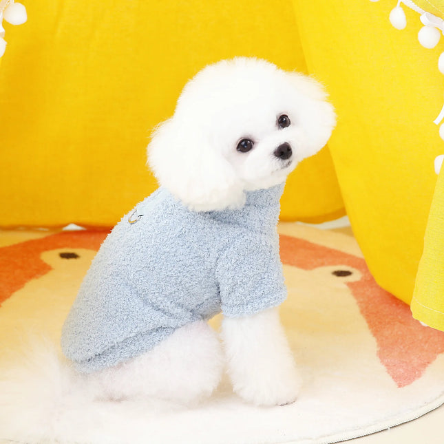 Winter plush sweater for dogs