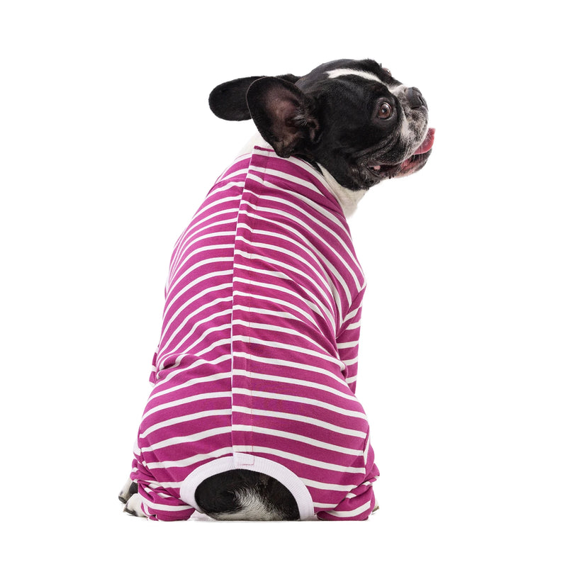 Pijama de algodón ajustable con rayas para perros pequeñosRopaAnimals & Pet Supplies > Pet Supplies > Pet Apparel