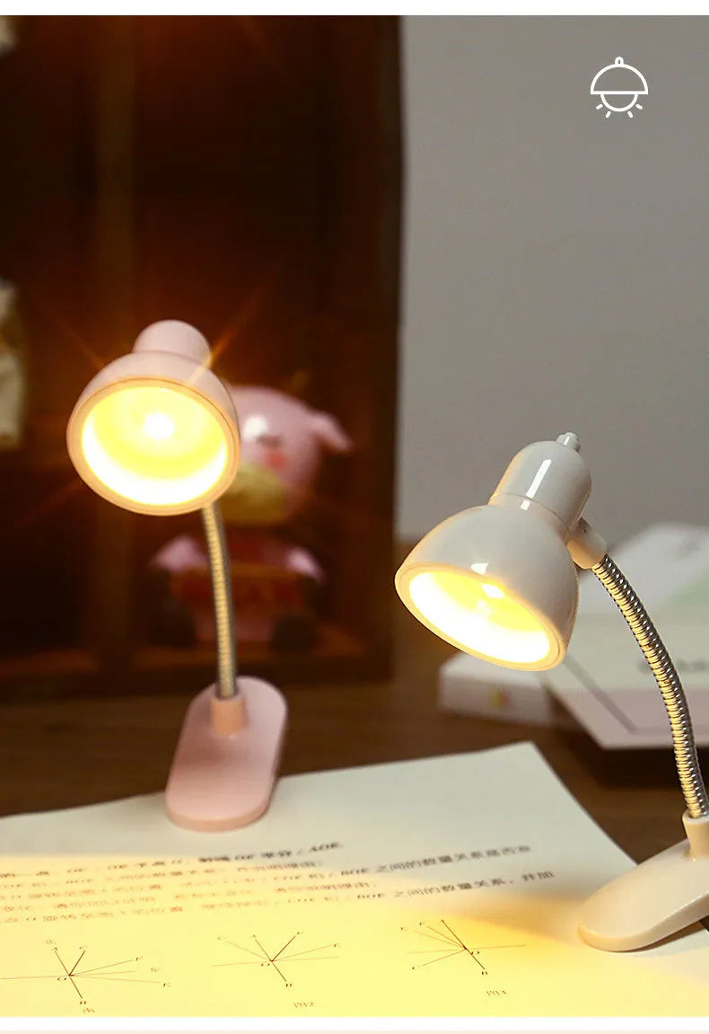 Mini clip-on LED reading light