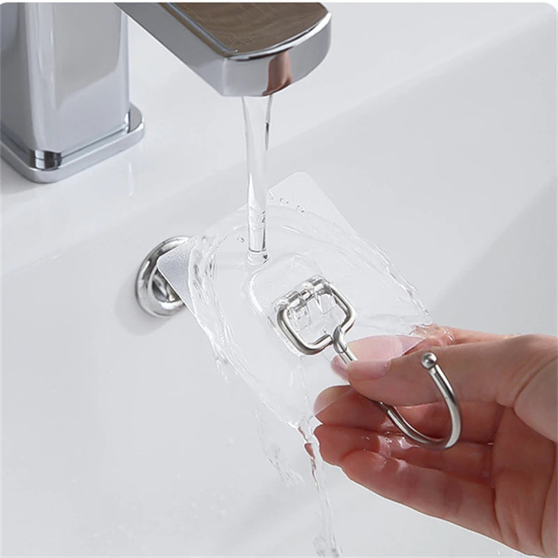 Gancho de pared adhesivos transparentesColgadores